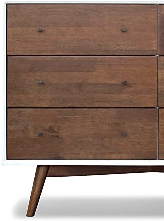 White 6-Drawer Solid Wood Dresser W767702