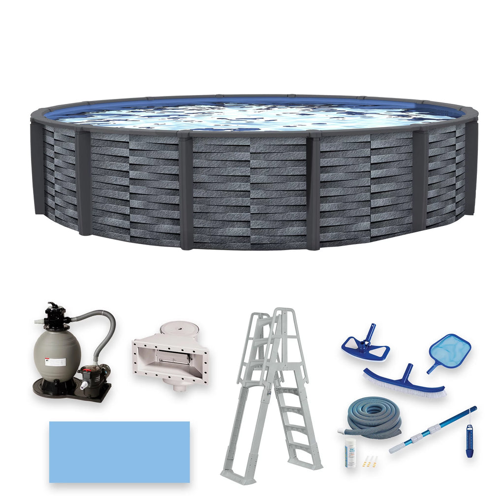 15-ft Round 52-in Deep Above Ground Swimming Pool A871956
