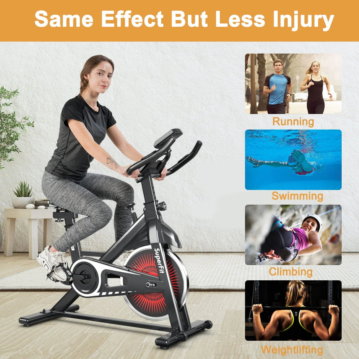 Indoor Cycling Stationary Bike Adjustable Resistance A272424