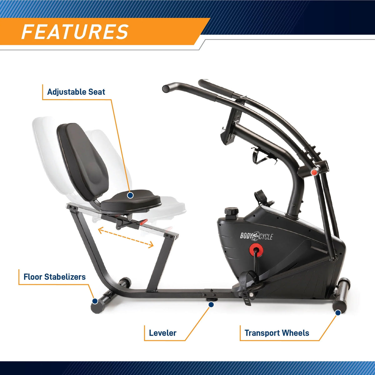 Recumbent Exercise Bike G819