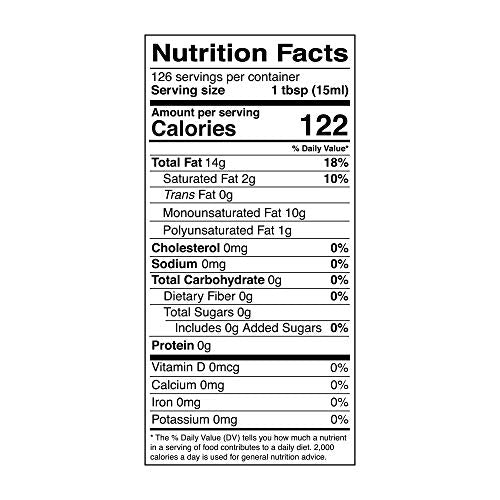 Extra Virgin Organic Olive Oil, Cold Pressed, 64 oz O829437