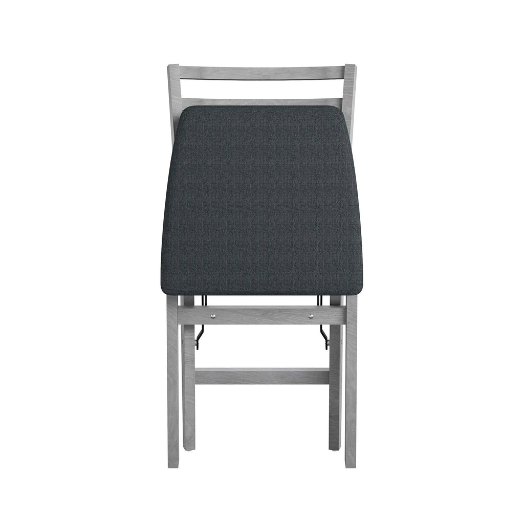 Gray Wash 2-Pack Wood Folding Chair N856915