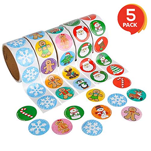 Christmas Sticker Roll 500 Stickers Y625375