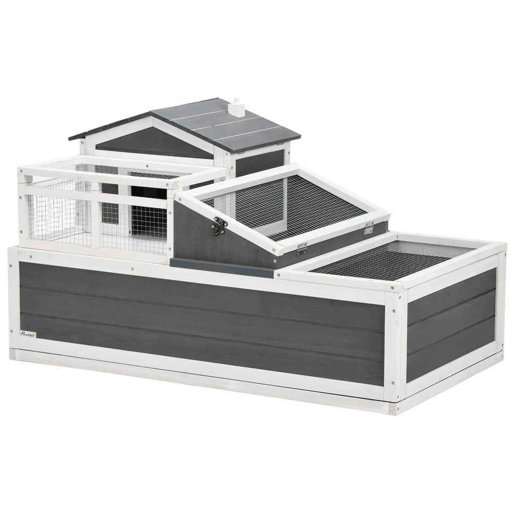 3-Room 2 Stories Wooden Tortoise Enclosure B746334
