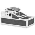 3-Room 2 Stories Wooden Tortoise Enclosure B746334