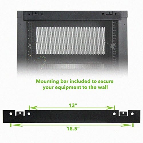 9U Wall Mount Rack Enclosure Server Cabinet 16.5 Inch Deep F905218