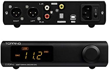 Black DAC Hi-Res Audio Preamplifier RCA XLR USB Optical Decoder O640