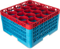 20 Compartment Dishwasher Glass Rack with Color-Coded Extenders I27699