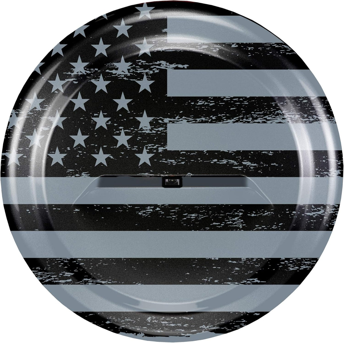 Black Textured Rigid JL Tire Cover with Back-up Camera K82700