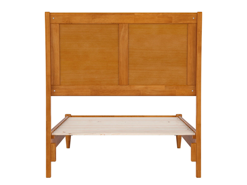 Twin XL Solid Wood Sleigh Platform Bed P255