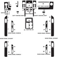 Carbon Fiber 3D Black Dash Kit Decal Trim Pack of 2 M257895