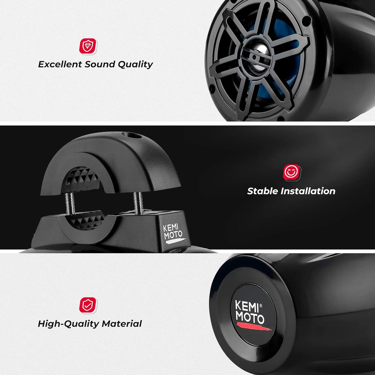 4 inch Bluetooth Waterproof Roll Bar Speakers M6247