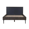 Solid Oak & Metal Platform Bed C9421