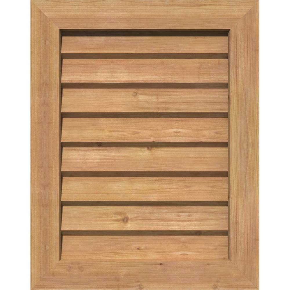 Unfinished Non-Functional Vertical Gable Vent V83982
