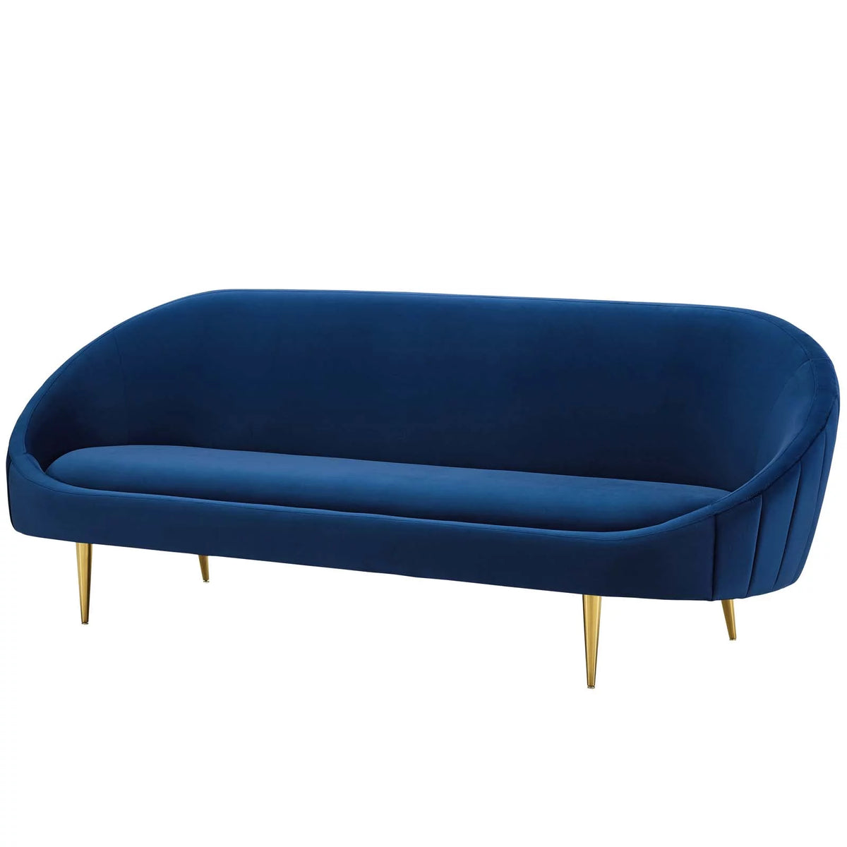 Navy Blue Velvet Sofa B574528