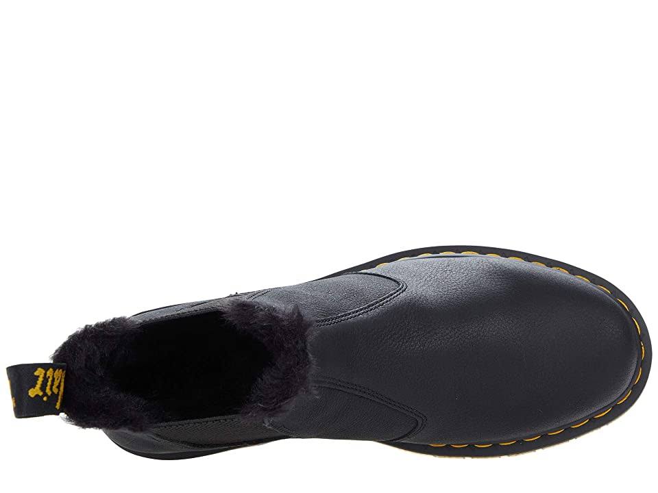 Black Faux Fur Lined Chelsea Boots G310