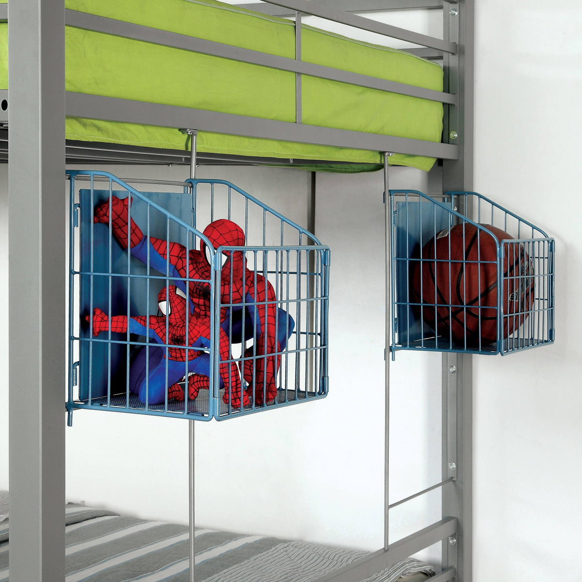 Green Metal 5-Piece Bunk Bed Set N451413
