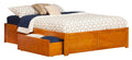 Queen Flat Panel Foot Board with 2 Bed Drawers Z1161
