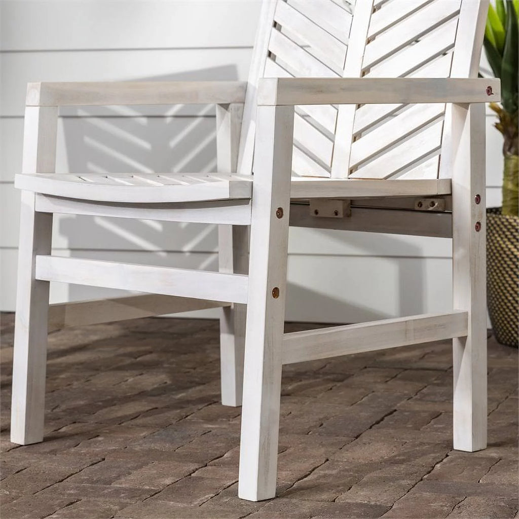 Solid Wood Patio Chair Set of 2 C81842