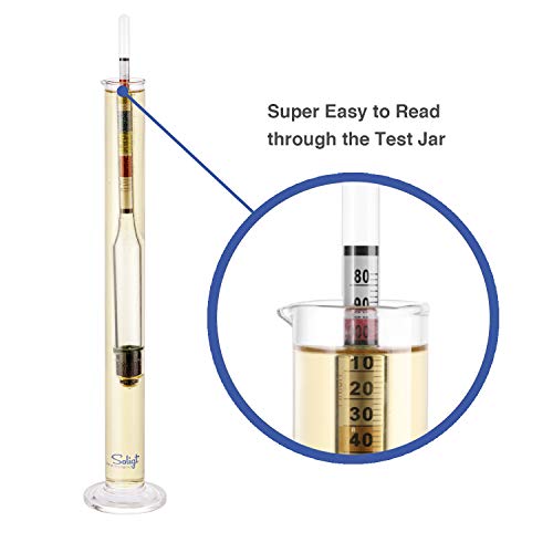 Triple Scale Hydrometer and Glass Test Jar K56890