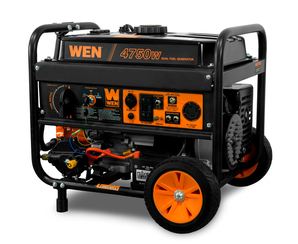 4,750/3,800-Watt Dual Fuel Portable Generator with Wheel Kit V195
