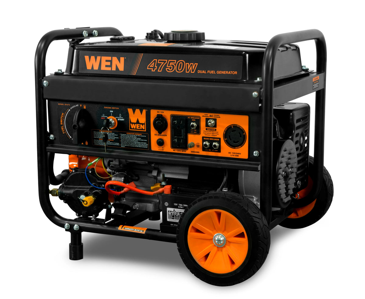 4,750/3,800-Watt Dual Fuel Portable Generator with Wheel Kit V195