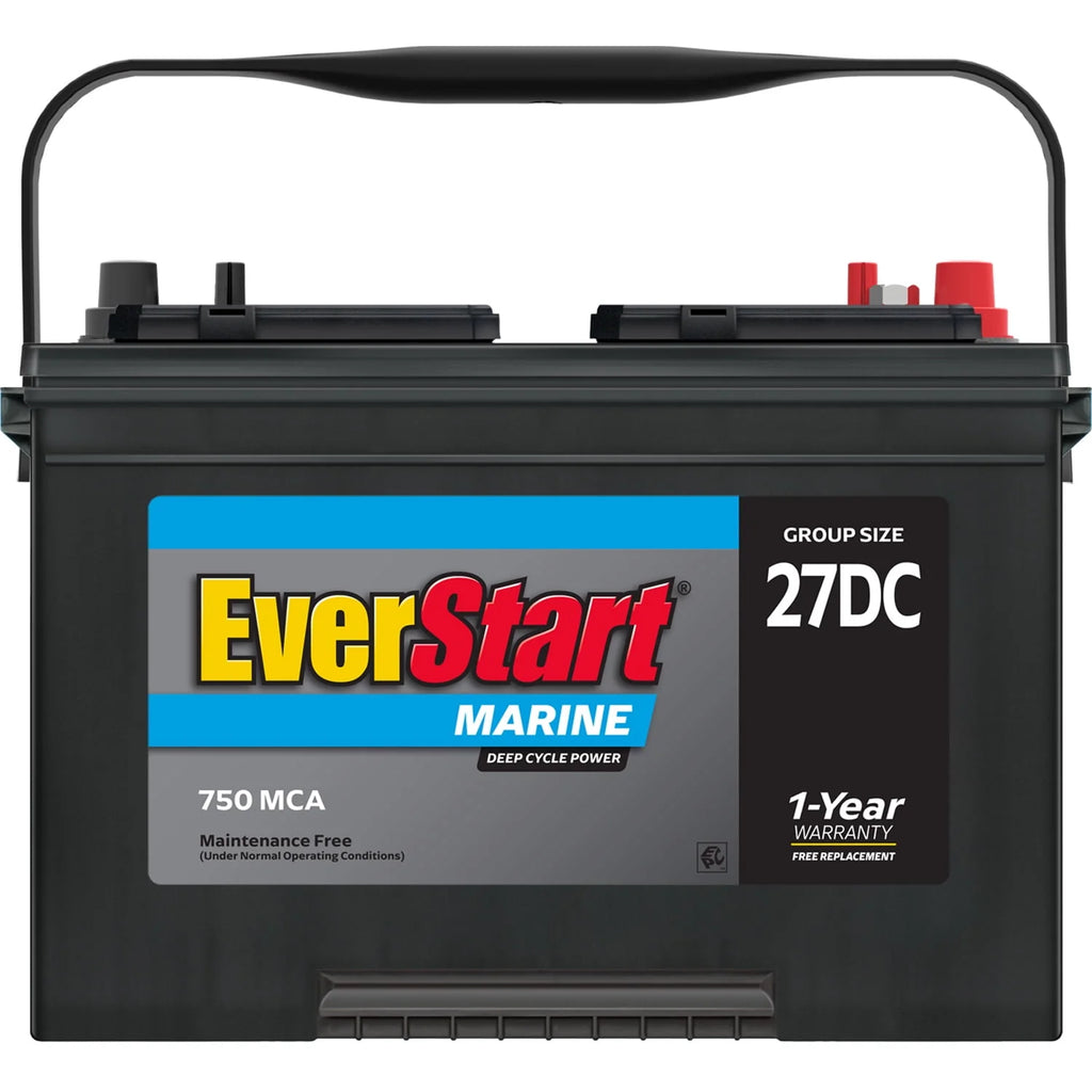 Lead Acid Marine & RV Deep Cycle Battery Group Size 27DC 12 Volt 750 MCA K559