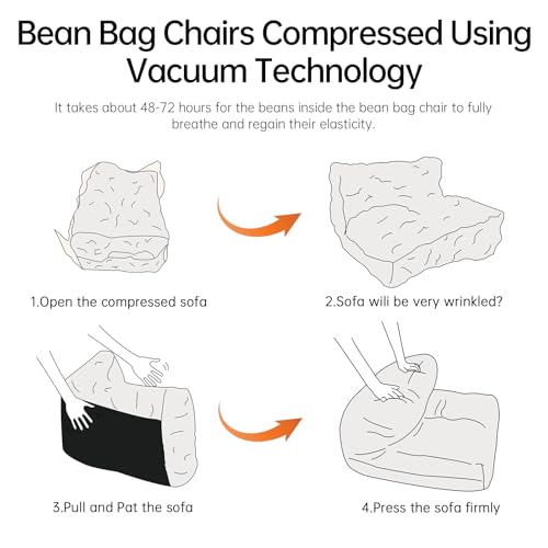 Bean Bag Chair with Ottoman I2989