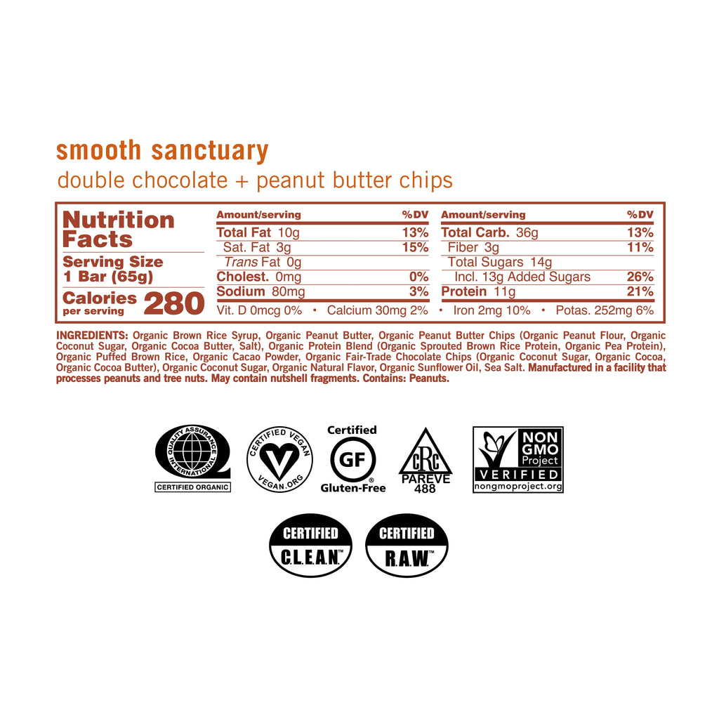 Organic Vegan Protein Bars, 4 ct B732211