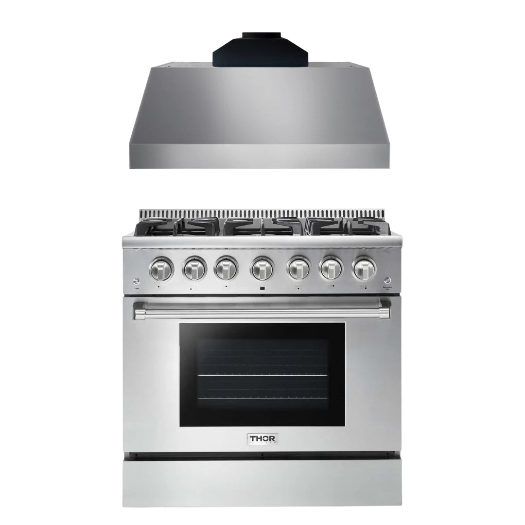 36 Gas Range and Range Hood F5840