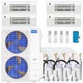 45,000 BTU 4 Zone Ceiling Cassette Ductless Air Conditioner and Heat Pump F96088
