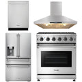 30 Propane Gas Range, Range Hood, Refrigerator with Water and Ice Dispenser, Dishwasher U942354