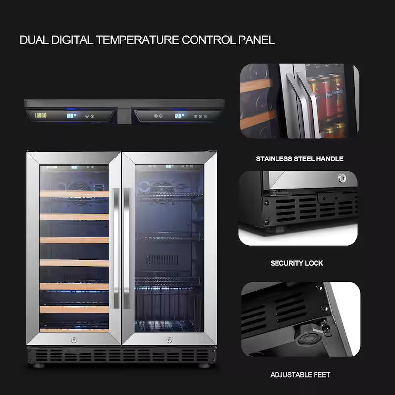 30 in. Dual Zone Beverage and Wine Cooler P5729