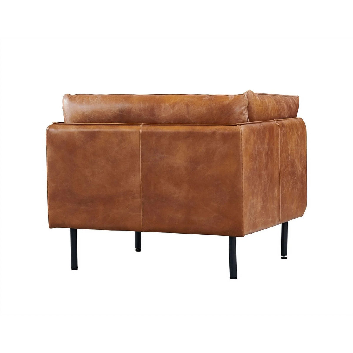 Light Brown Leather Arm Chair H2964