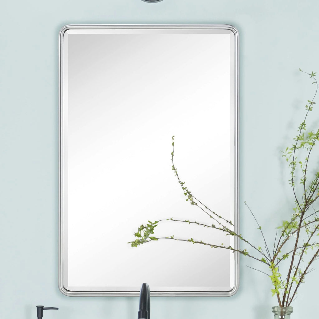 Recessed Metal Bathroom Medicine Cabinet with Mirror 24" x 16" Y673