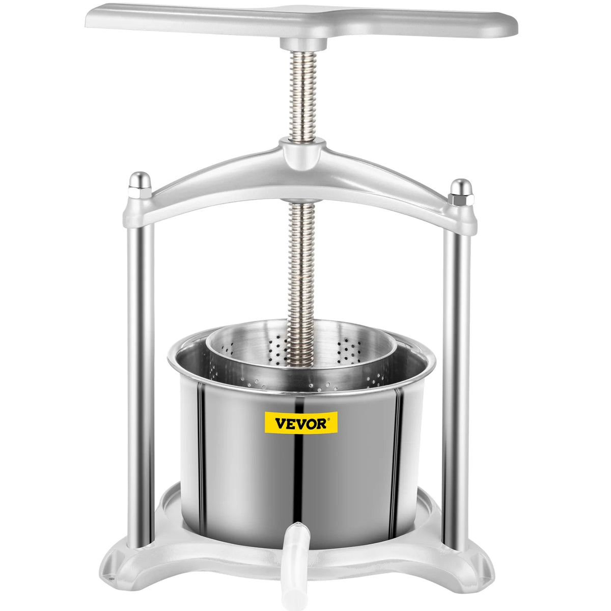 3 L Dual Stainless Steel Barrels Wine Press Machine P4406