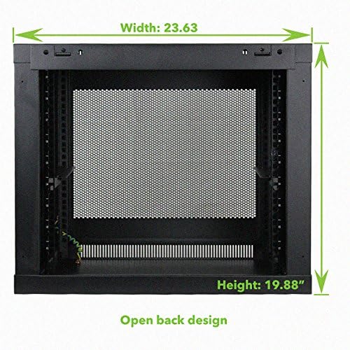 9U Wall Mount Rack Enclosure Server Cabinet 16.5 Inch Deep F905218