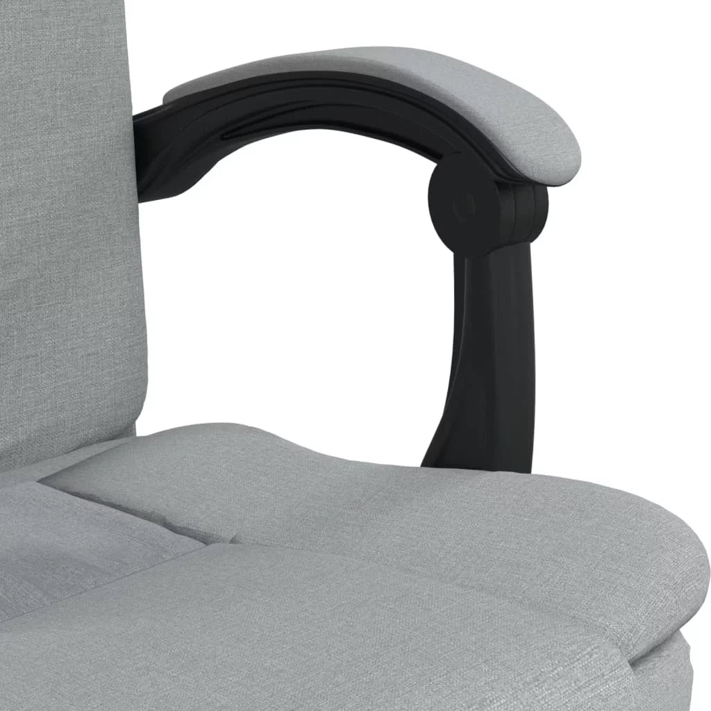 Light Gray Fabric Reclining Office Chair H9807