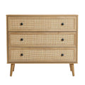 Light Oak Finish 3-Drawer Wood Dresser F9916
