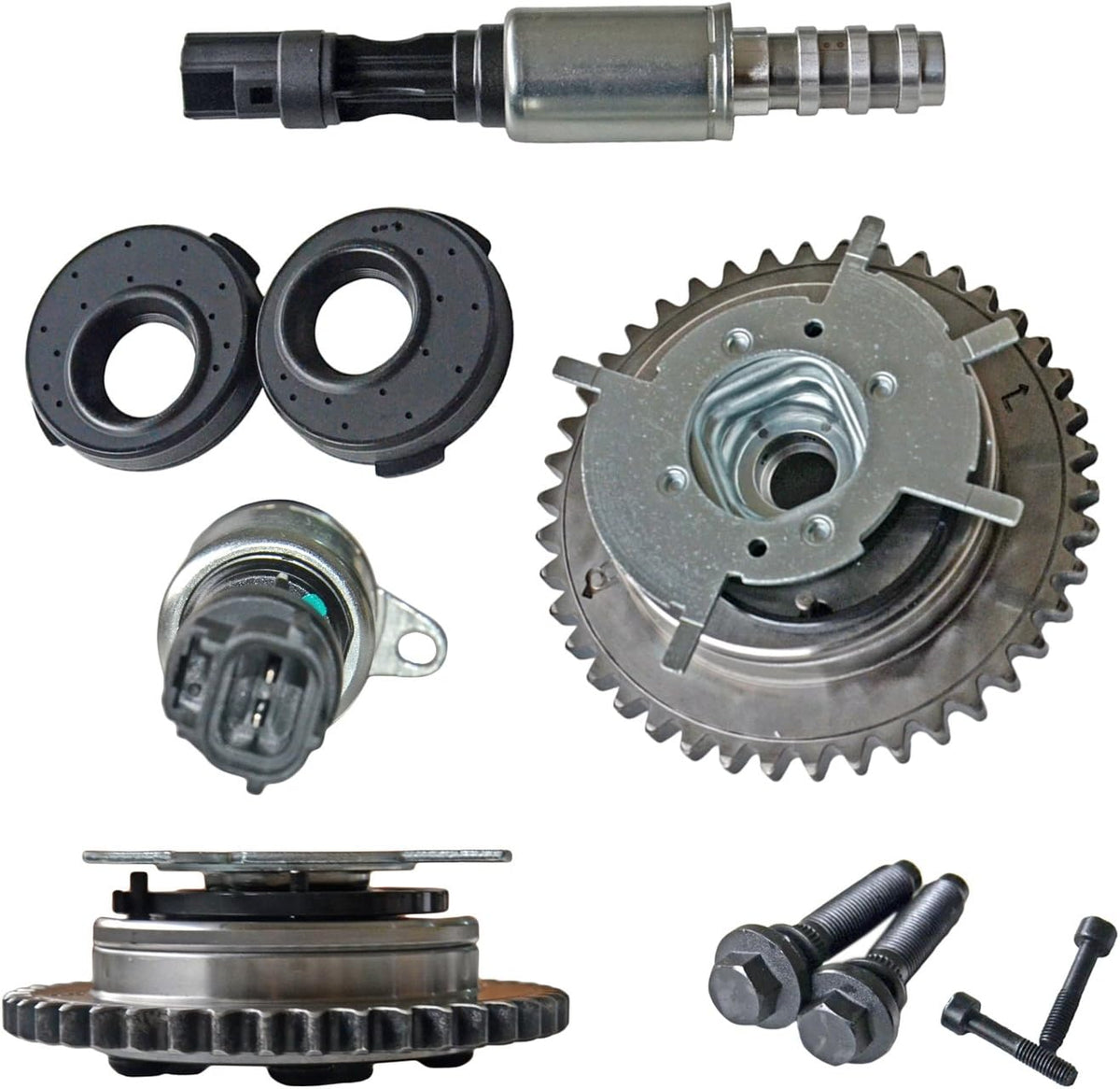 Variable Camshaft Timing Cam Phaser Kit with VCT Solenoids 4.6L 5.4L 3V Engine J1302