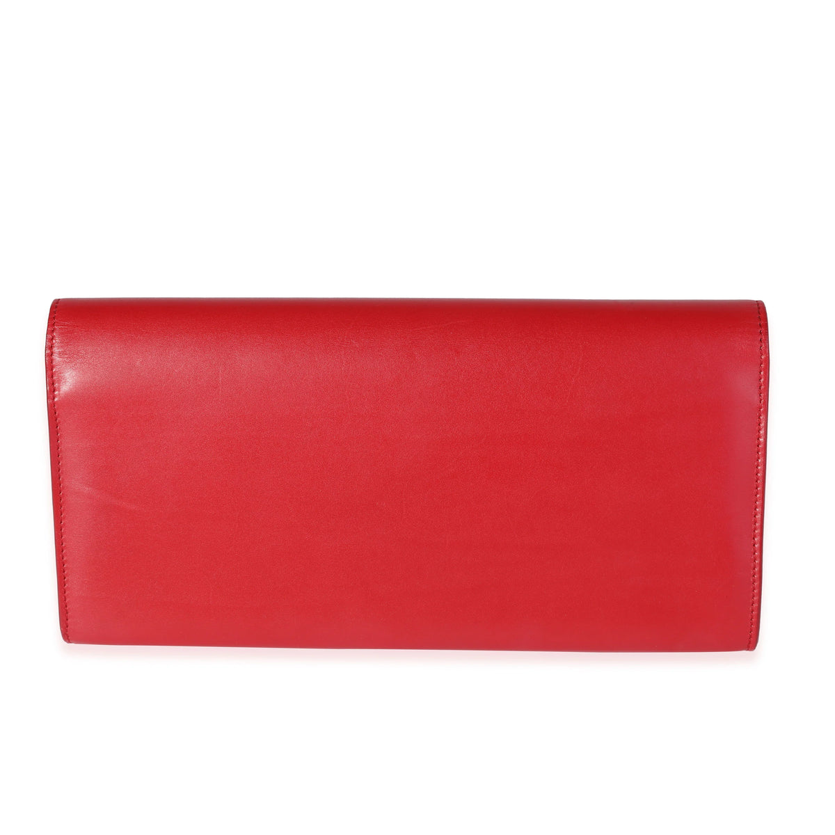 Red Smooth Calfskin Clutch A349547