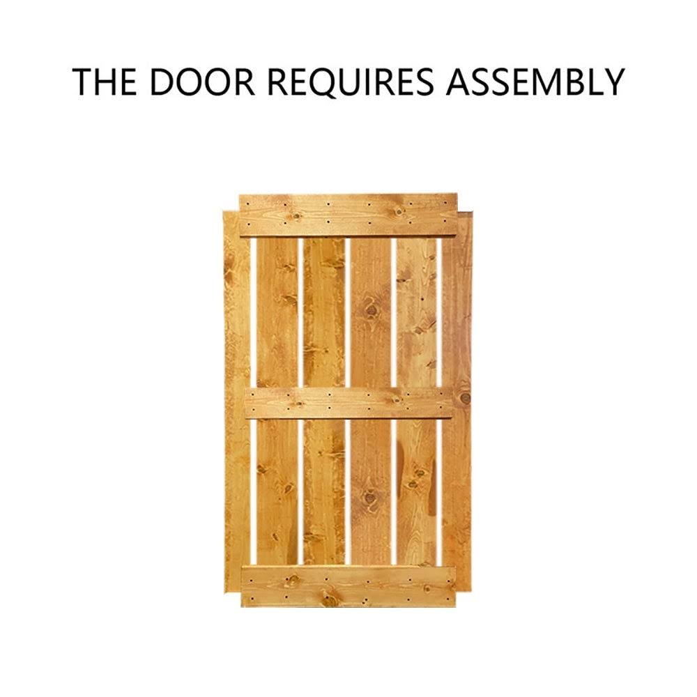 Stained Double Barn Door with Hardware Kit P802043