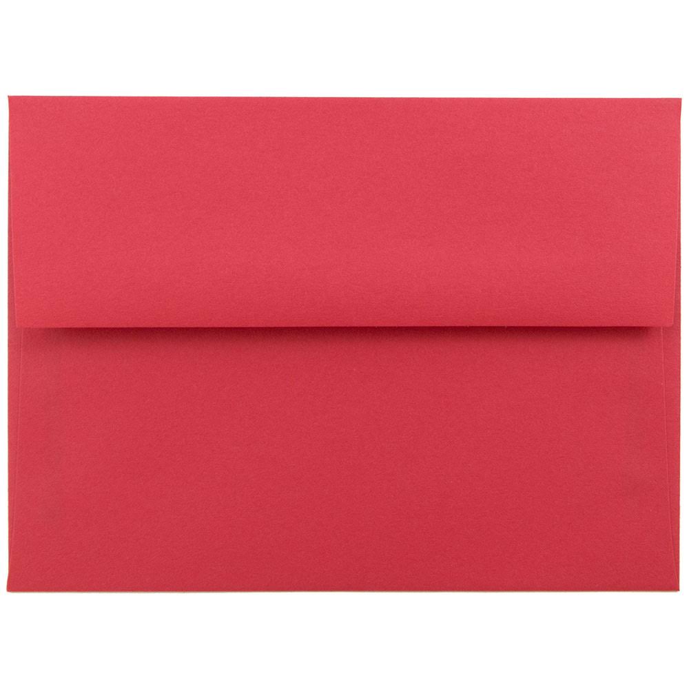 A6 Invitation Envelopes, 4.75 x 6.5, Red Recycled, 1000/Carton I400
