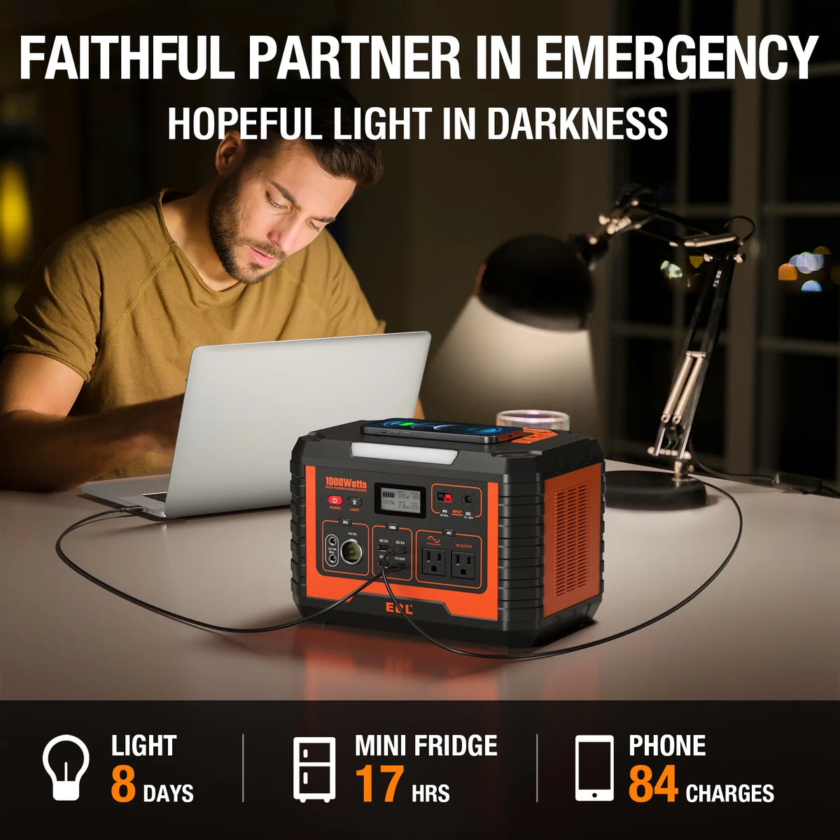 1000W Portable Solar Power Station S4878