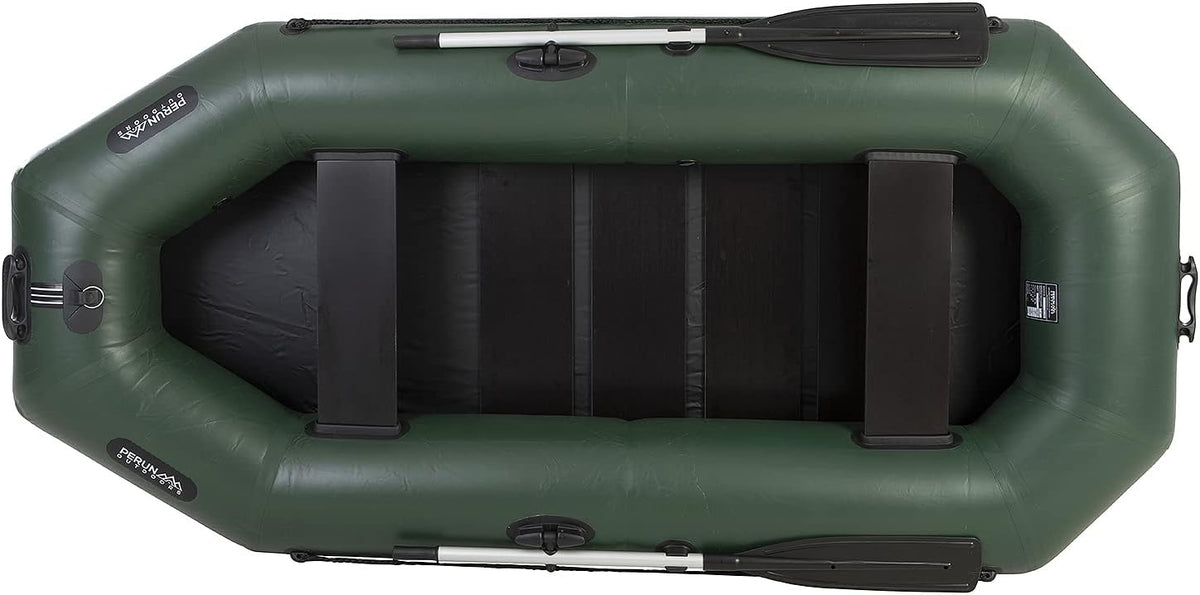 PVC Inflatable Rowing Boat with Foot Air Pump and Carry Bag G8544