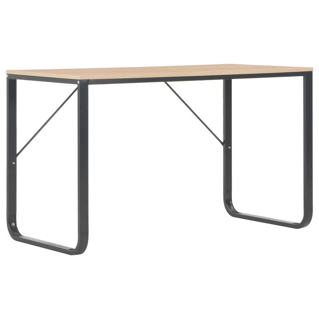 Black and Oak Computer Desk Z55213
