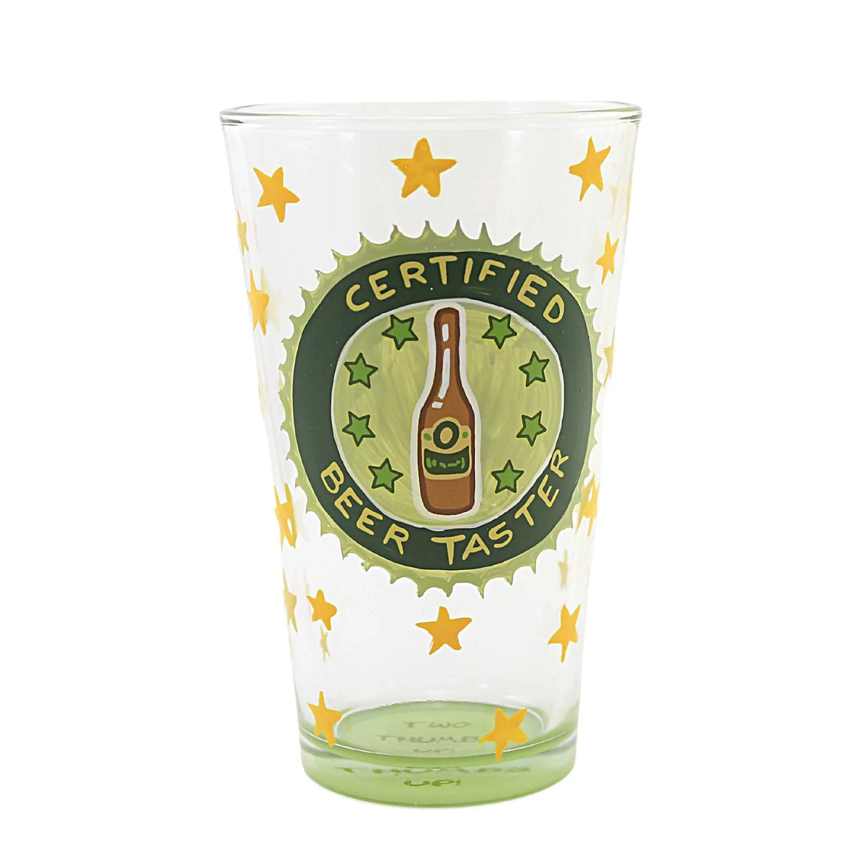 Hand Painted Beer Taster Pint Glass U7760