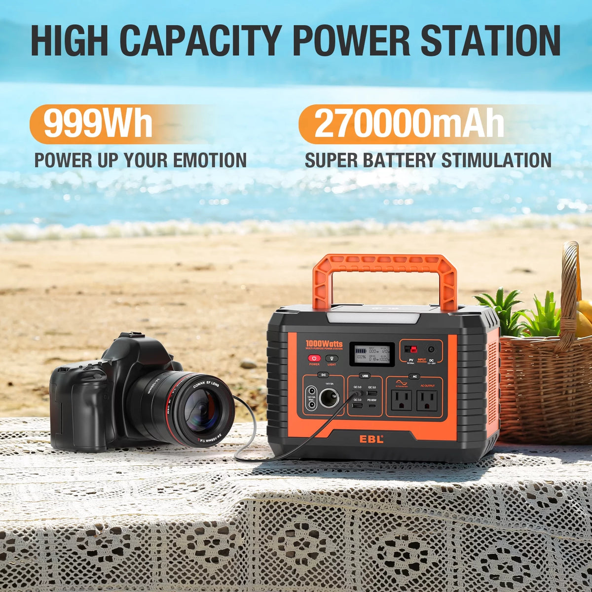 1000W Portable Solar Power Station S4878