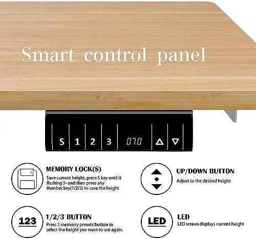 Height Adjustable Electric Standing Desk with Memory Controller 48" x 24" P250