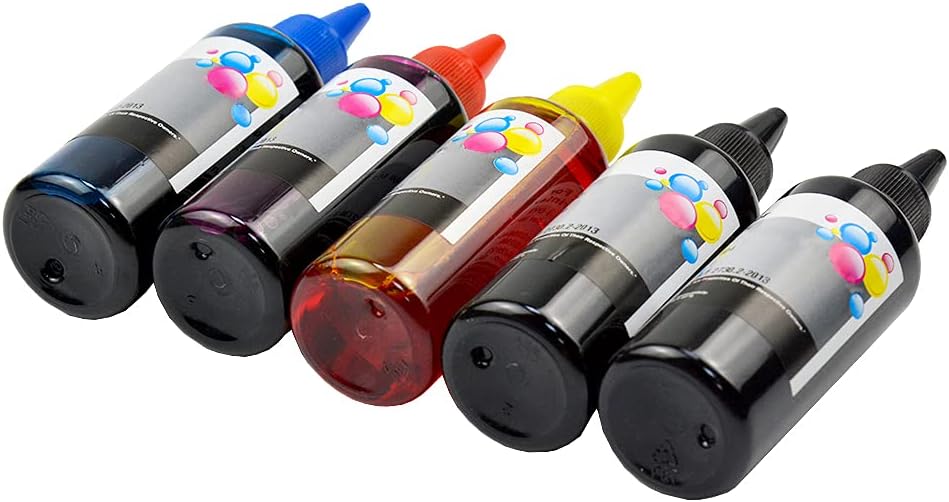 Compatible Ink Cartridge Replacement 5 Pack Black Cyan Magenta Yellow Y801